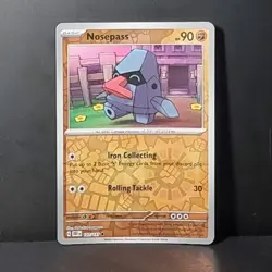 Pokemon Nosepass Scarlet And Violet Obsidian Flames 107/197 Reverse Holo Common - Image 1