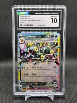 💥CGC GEM MINT 10💥POKEMON UMBREON EX PRISMATIC EVOLUTIONS 060/131 - Image 1