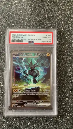 Pokemon TCG Zekrom EX Sir #166/086 Black Bolt PSA 10 - Image 1