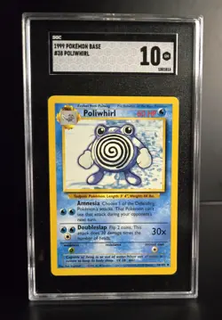 Pokemon TCG - POLIWHIRL - 38/102 - BASE SET (1999) - WOTC - UNLIMITED - SGC 10 - Image 1