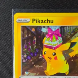 Pikachu - SWSH234 - HD Swirl - Cosmos - Black Star Promo - Pokemon Go - NM/M - Image 2