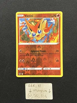 Pokemon Silver Tempest - Victini - 023/195 - Reverse Holo - M/NM - Image 1