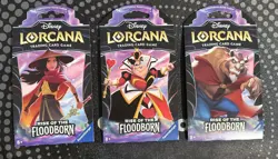 Disney Lorcana Chapter 2 Rise of the Floodborn Sealed Blister Booster 3 Packs - Image 1
