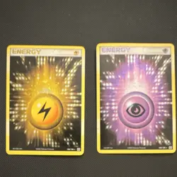 Pokemon Holo Energy Card Lot (2) 2005 Lightning 104/106 Psychic 105/106 - Image 1