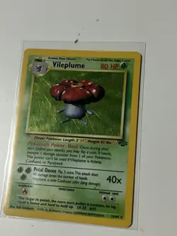 Vileplume 15/64 Jungle Holo Rare - WOTC Pokemon Card MP - Image 1