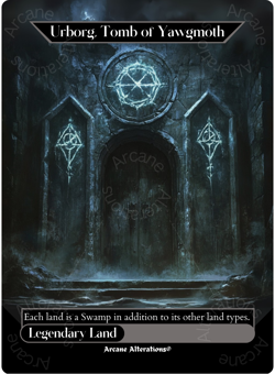 Urborg, Tomb of Yawgmoth - Full Art Altered Art Custom Proxy Cards - Image 1