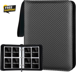 4 Pocket Card Binder Premium Zip Trading Card Binder 400 Double Sided Pocket - Image 1