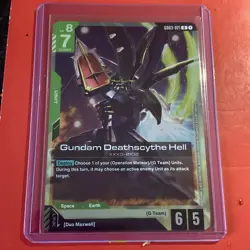 GUNDAM CARD GAME GD03-021 GUNDAM DEATHSCYTHE HELL (R) FOIL CARD - STEEL REQUIEM - Image 1