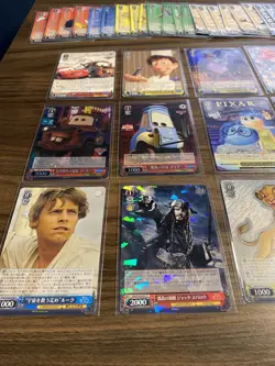 Disney Pixar Weiss Schwarz - Lot of 48 Cards Near Mint Japanese TCG Collectibles - Image 2