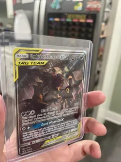 Pokemon Umbreon & Darkrai Tag Team GX SM241 Black Star Promo Card - Image 2