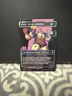 Krang, the All-Powerful (Surge Foil) - Borderless | Pixel - MTG Commander: TMNT - Image 2