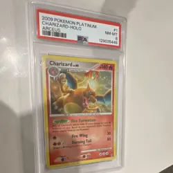 Pokemon Charizard Holo Rare Platinum Arceus #1/99 PSA 8 2009 - Image 1