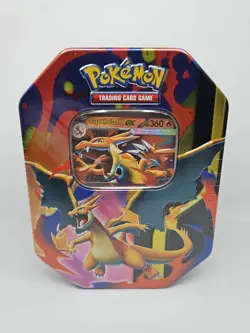 Pokemon TCG Mega Charizard Y EX Tin Factory Sealed Brand New 2026 - Image 1