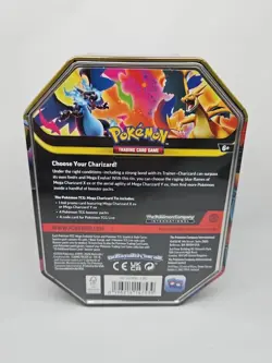 Pokemon TCG Mega Charizard Y EX Tin Factory Sealed Brand New 2026 - Image 3