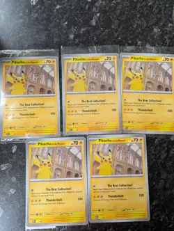 5x Pikachu At The Museum Jumbo Promo Card Pokemon TCG, New Sealed ✅ - Image 1