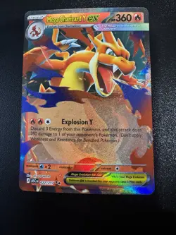 Mega Charizard Y ex 022/217 Ascended Heroes English Pokemon TCG NM - Image 1