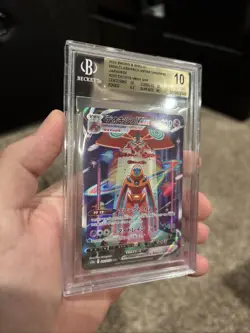 2022 Pokemon Vstar Universe Deoxys VMAX #222 Secret Art Rare BGS 10 Pristine - Image 3