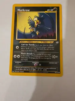 Murkrow 46/64 Pokemon TCG Neo Revelation Unlimited LP - Image 1