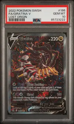 PSA 10 GEM MT Full Art Giratina V, 2022 Pokemon Sword & Shield Lost Origin - Image 1