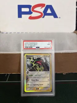 2005 POKEMON TCG: EX DELTA SPECIES #13/113 RAYQUAZA-HOLO PSA 9, MINT - Image 1