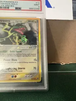2005 POKEMON TCG: EX DELTA SPECIES #13/113 RAYQUAZA-HOLO PSA 9, MINT - Image 4