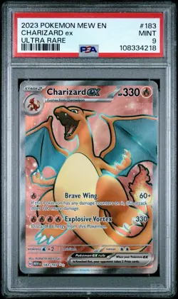 2023 Pokemon Charizard ex 183/165 Sv: Scarlet & Violet 151 Holo PSA 9 MINT - Image 2