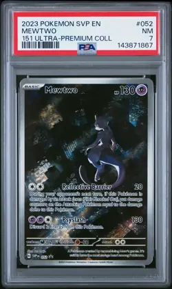 2023 POKEMON MEWTWO SVP en 151 ULTRA PREMIUM COLL. PSA {7} - Image 1