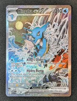 Kingdra EX 131 Pokemon TCG Scarlet & Violet Black Star Promo Holo Card Near Mint - Image 1