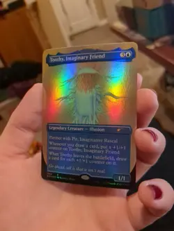 MYG: Toothy, Imaginary Friend BORDERLESS FOIL, NM Secret Lair Drop Chase Card!! - Image 1
