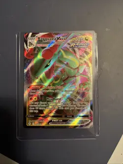 Pokemon TCG Rayquaza VMAX Holo Ultra Rare Card Evolving Skies 111/203 - Image 1