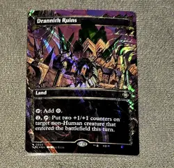 Magic The Gathering Drannith Ruins 0228 Halo Foil Rare Borderless - Image 1