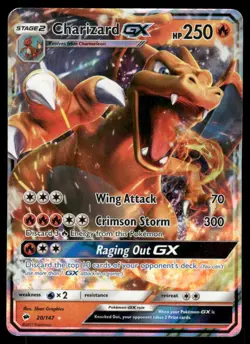 Pokemon Cards Charizard GX 20/147 Burning Shadows Holo Rare GX LP - Image 1