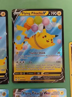 Pokemon Celebrations Surfing & Flying Pikachu V & VMAX Pikachu 005/025 (5)Cards - Image 5