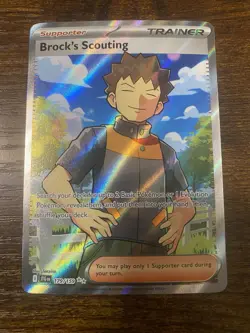 Pokemon TCG ‘Brock's Scouting 179/159’ Journey Together - Image 1