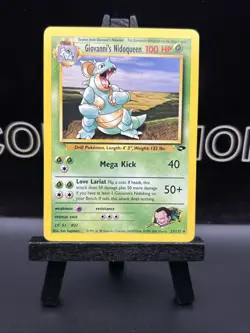 Giovanni's Nidoqueen 23/132 Rare Unlimited Gym Challenge Pokemon Card WOTC LP - Image 2