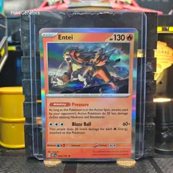 Entei Obsidian Flames Holo Pokemon TCG 030/197 Scarlet & Violet SV03 Rare - Image 1