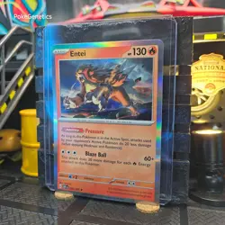 Entei Obsidian Flames Holo Pokemon TCG 030/197 Scarlet & Violet SV03 Rare - Image 2