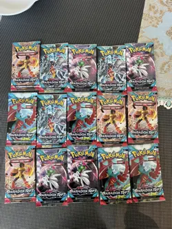 Pokemon TCG: Scarlet and Violet Paradox Rift x15 Booster Pack Sealed - Image 1