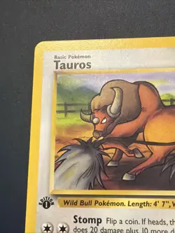 Pokemon TCG Tauros 1st Edition Jungle 47/64 WOTC Unlimited LP - Image 2