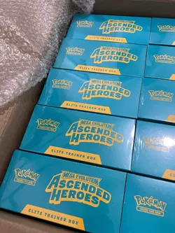 Pokemon Mega Evolution Ascended Heroes Elite Trainer Box 10 Box Case - Image 2
