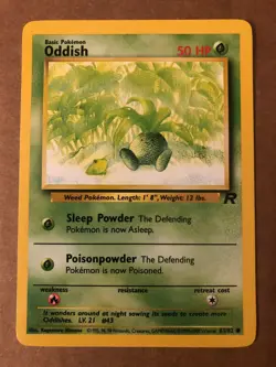 Pokemon Oddish 63/82 Team Rocket NM-Mint See Pictures - Image 1