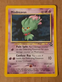 Pokemon Misdreavus Black Star Promo #39 LP See Pictures - Image 1