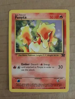 Pokemon Ponyta 64/82 Team Rocket NM-Mt See Pictures - Image 1