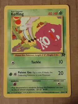 Pokemon Koffing 58/82 Team Rocket Near Mint See Pictures - Image 1