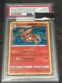 Pokemon Special Delivery Charizard Pokemon Center SWSH075 Promo Card - PSA 10 - Image 1