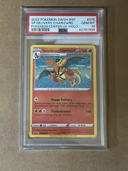 Pokemon Special Delivery Charizard Pokemon Center SWSH075 Promo Card - PSA 10 - Image 3