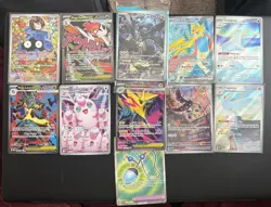 Pokemon card bundle 12 card AR promo full art EX Pokemon center promo ascended - Image 1