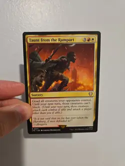 1x Taunt from the Rampart - NM - Tales of Middle-earth Commander 0071 Mtg Magic - Image 1