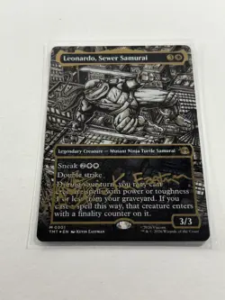 Leonardo Sewer Samurai Borderless Gold-stamped Signature Magic The Gathering - Image 1