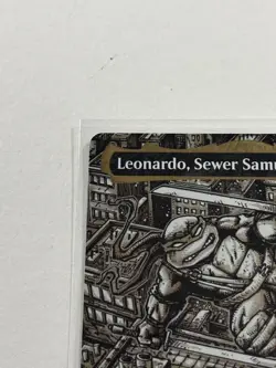 Leonardo Sewer Samurai Borderless Gold-stamped Signature Magic The Gathering - Image 3